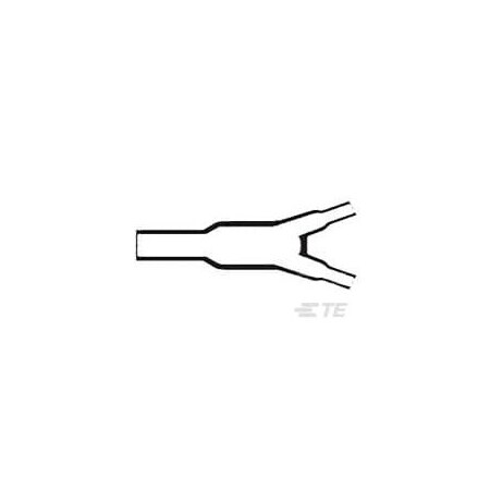Raychem Heat Shrink Boot, Dual Wall, Elastomer, 13.2 Id Before Shrink, 2:1 Shrink Ratio, Black 820192N005